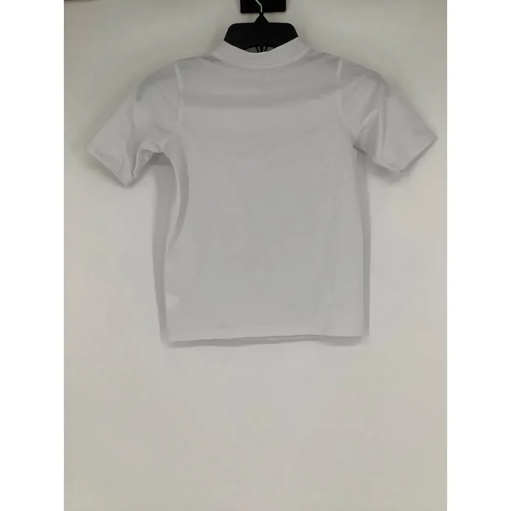 The Children's Place Boy's Medium White Basic Short Sleeve Preppy T-Shirt I11-16